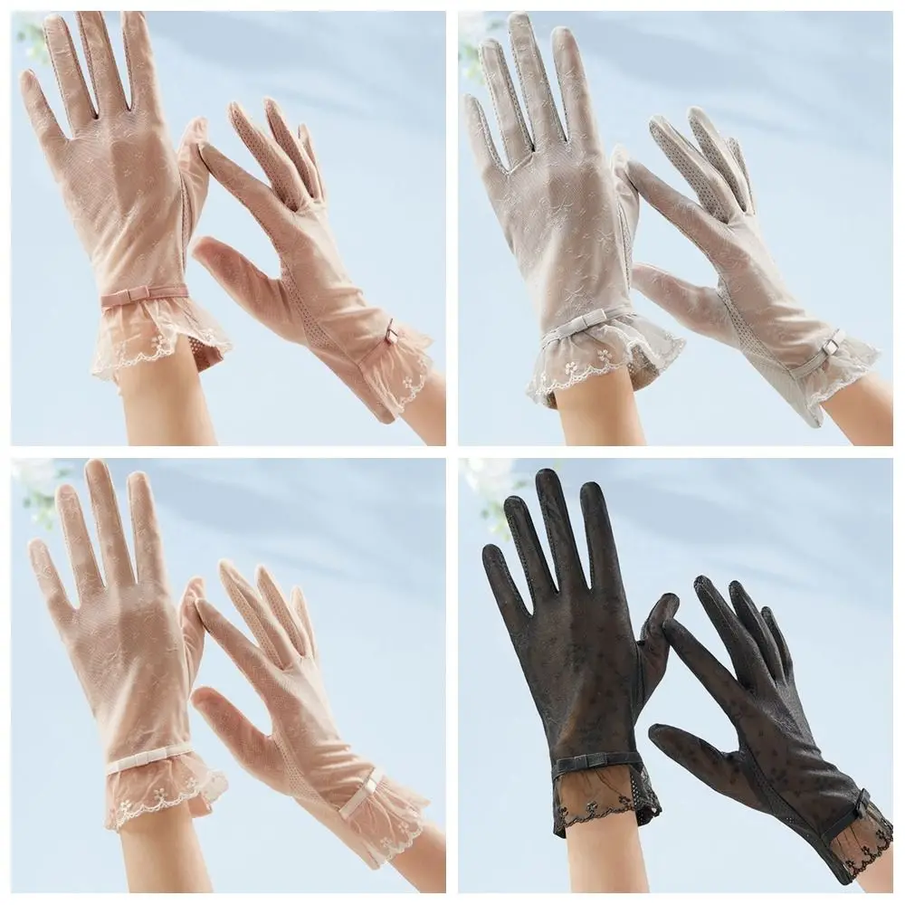 Women Sunscreen Lace Gloves Summer Breathable Thin Sun Protection Gloves Outdoor Driving Touch Screen Cycling Non-slip Gloves
Women Sunscreen Lace Gloves Summer Breathable Thin Sun Protection Gloves Outdoor Driving Touch Screen Cycling Non-slip Gloves