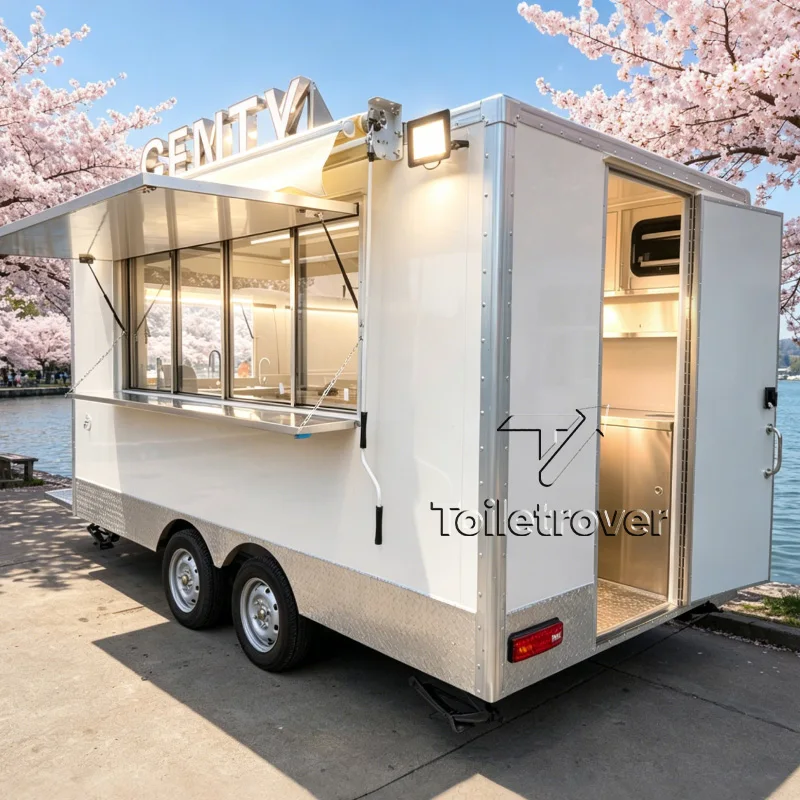 Concession Ice Cream Cart Professional Mobile Kitchen Truck Outdoor Pizza Food Truck Trailer with Fully Equipped
Concession Ice Cream Cart Professional Mobile Kitchen Truck Outdoor Pizza Food Truck Trailer with Fully Equipped