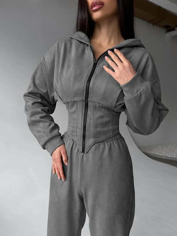 Women Sweatsuit Set Fall Winter Waist Cincher Hooded Sweatshirt And Sweatpants Casual Two Piece Set Women Jogger Tracksuits Set
Women Sweatsuit Set Fall Winter Waist Cincher Hooded Sweatshirt And Sweatpants Casual Two Piece Set Women Jogger Tracksuits Set