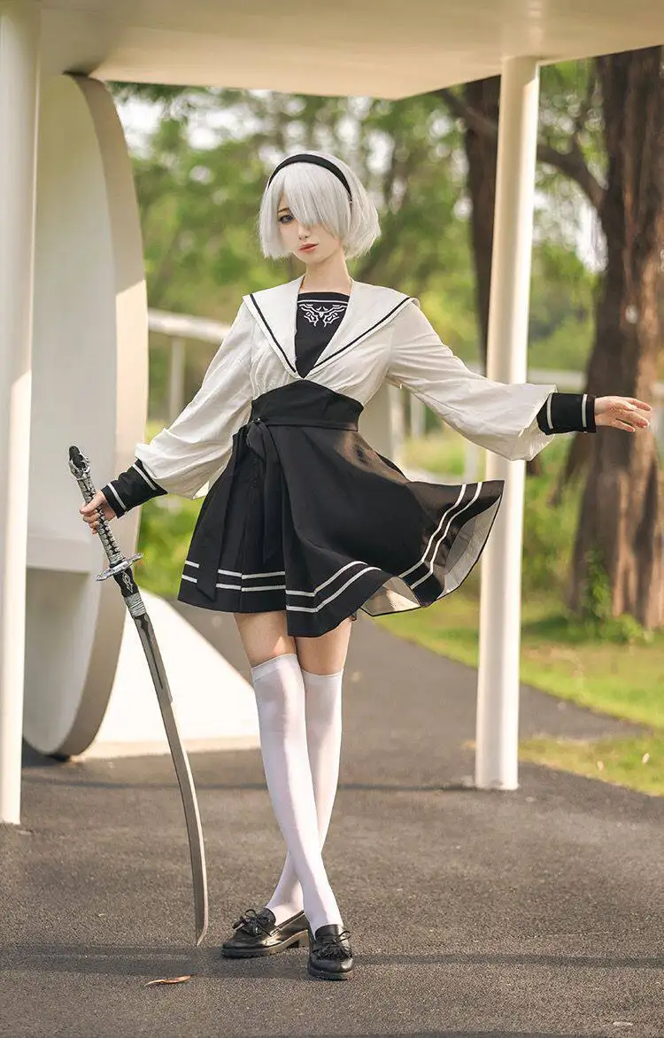 2B Cosplay Costume NieR:Automata Suit New Skin Outfit Lolita Dress Sexy Uniform Cosplay Costume Halloween Women Party Suits
2B Cosplay Costume NieR:Automata Suit New Skin Outfit Lolita Dress Sexy Uniform Cosplay Costume Halloween Women Party Suits