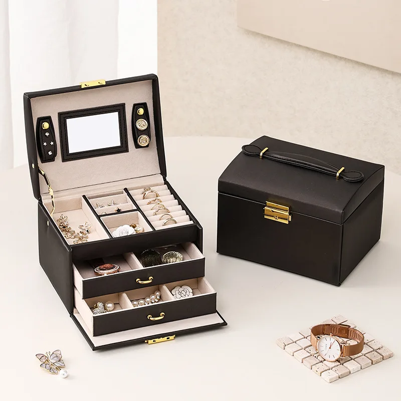 Mutihome Fashion Color Princess Jewelry Storage Box Three Layer Drawer Ring Earrings Home Jewelry Storage Boxes Cosmetic Box
Mutihome Fashion Color Princess Jewelry Storage Box Three Layer Drawer Ring Earrings Home Jewelry Storage Boxes Cosmetic Box