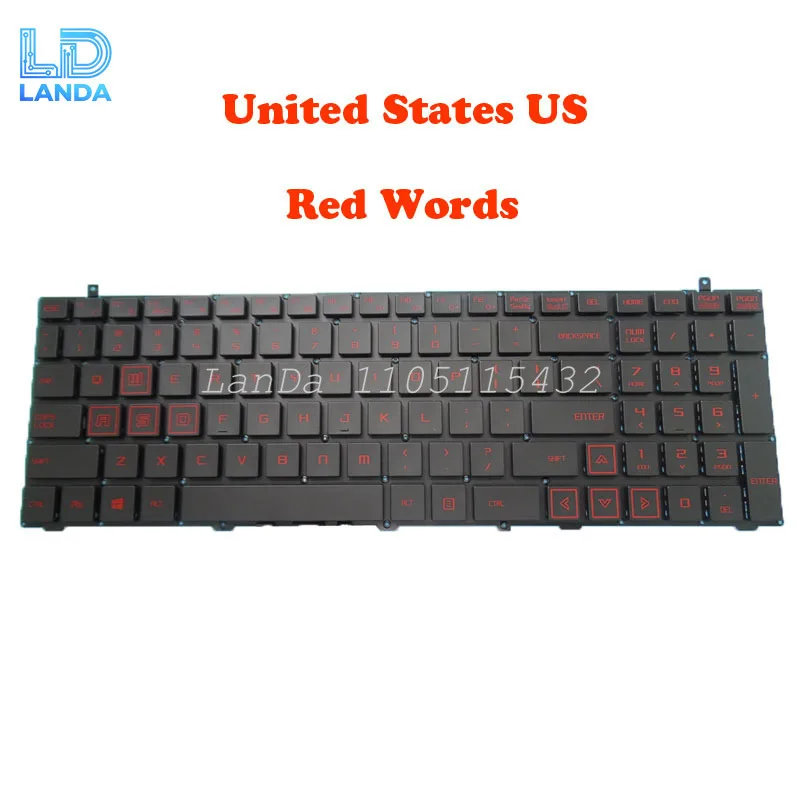 Laptop Without Backlit Keyboard For 한성컴퓨터 For Hansung TFG7175T English US Black Gold Without Frame New Red Words
Laptop Without Backlit Keyboard For 한성컴퓨터 For Hansung TFG7175T English US Black Gold Without Frame New Red Words