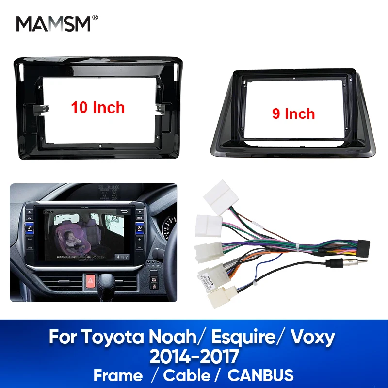 MAMSM For TOYOTA NOAH/ ESQUIRE/ VOXY 2014-2017 Car Control Fascia Audio Frame Radio Stereo Panel Harness Power Cable Kit
MAMSM For TOYOTA NOAH/ ESQUIRE/ VOXY 2014-2017 Car Control Fascia Audio Frame Radio Stereo Panel Harness Power Cable Kit