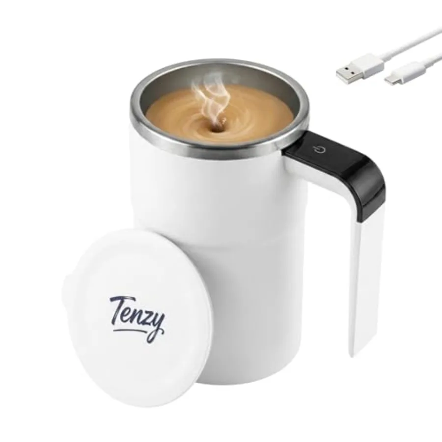 Self Stirring Mug, USB-C Rechargeable Coffee Cup with Magnetic Stirrer, LCD Touch Control, IP67 Waterproof, 12.8 oz for Coffee,
Self Stirring Mug, USB-C Rechargeable Coffee Cup with Magnetic Stirrer, LCD Touch Control, IP67 Waterproof, 12.8 oz for Coffee,