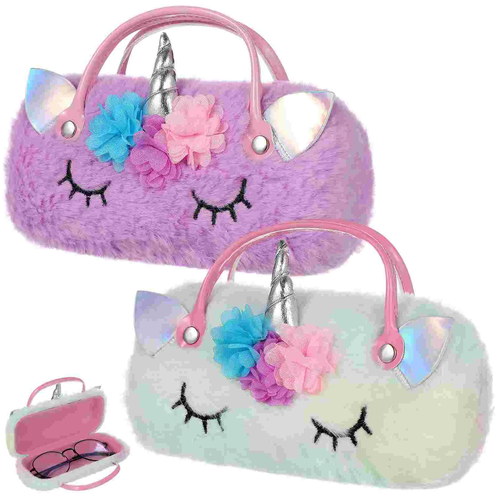 2 Pcs Eyeglasses Unicorn Case Handheld Portable Sunglasses Storage Holder for Student
2 Pcs Eyeglasses Unicorn Case Handheld Portable Sunglasses Storage Holder for Student