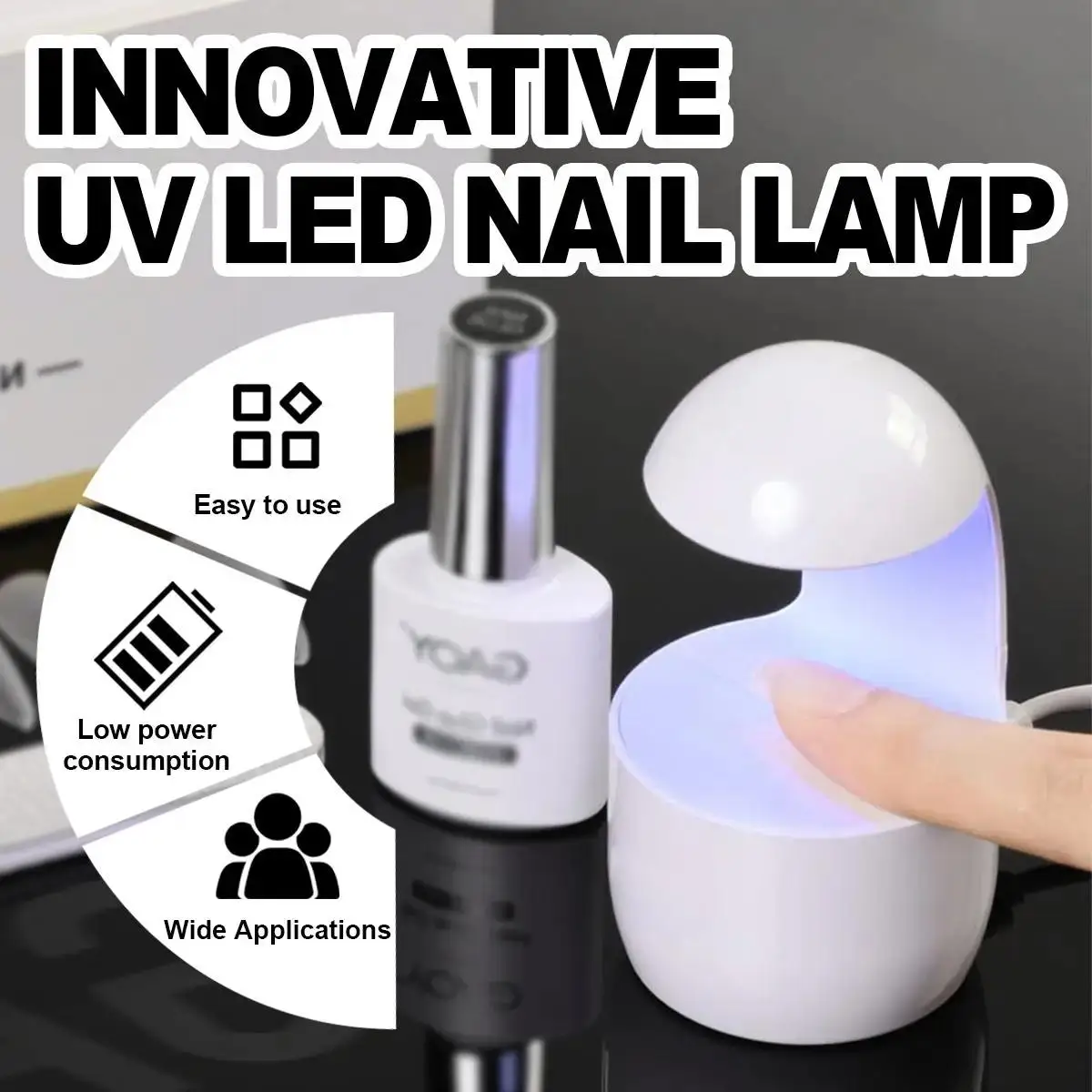 Mini Q-shaped Nail Lamp Uv For-nails Lamp-with Sensor Usb Led Hand Nails 8w Manicure Curing Light Phototherapy Wireless For-nail
Mini Q-shaped Nail Lamp Uv For-nails Lamp-with Sensor Usb Led Hand Nails 8w Manicure Curing Light Phototherapy Wireless For-nail