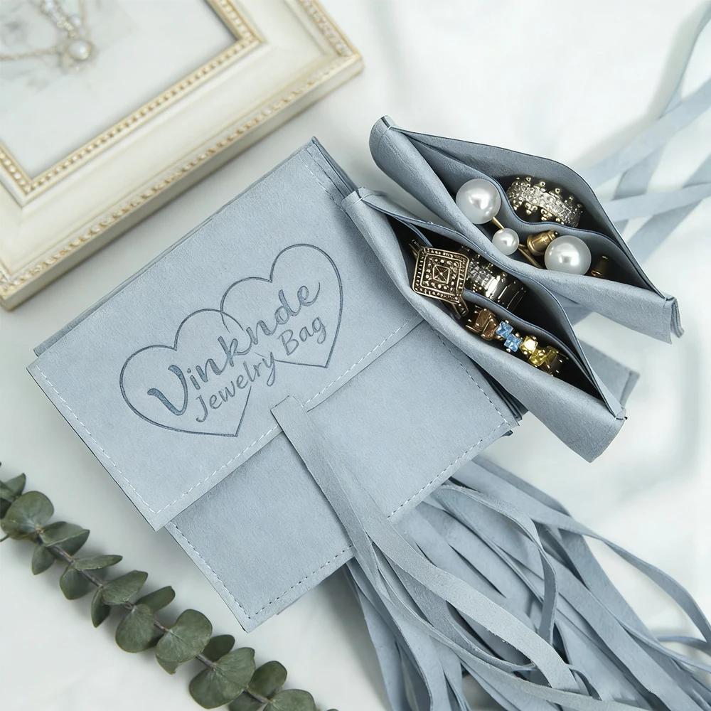 50/100Pcs Custom Microfiber Jewelry Bag Fabric Deboss Print Ribbon Bags Bracelet Ring Necklace Earrings Key Oil Packaging Pouch
50/100Pcs Custom Microfiber Jewelry Bag Fabric Deboss Print Ribbon Bags Bracelet Ring Necklace Earrings Key Oil Packaging Pouch
