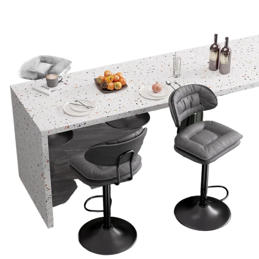 Bar Stools Set of 4,Adjustable Swivel Counter Height Barstools Kitchen Island,Double-Layer Upholstered Bar Chairs Back,Dark Grey
Bar Stools Set of 4,Adjustable Swivel Counter Height Barstools Kitchen Island,Double-Layer Upholstered Bar Chairs Back,Dark Grey