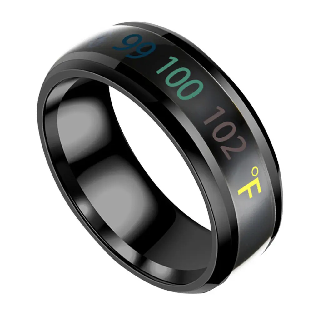 1Pcs Titanium Steel Intelligent Temperature Display Couple Ring Fashion Simple Finger Ring Stylish Chic Jewelry Romantic Gift
1Pcs Titanium Steel Intelligent Temperature Display Couple Ring Fashion Simple Finger Ring Stylish Chic Jewelry Romantic Gift