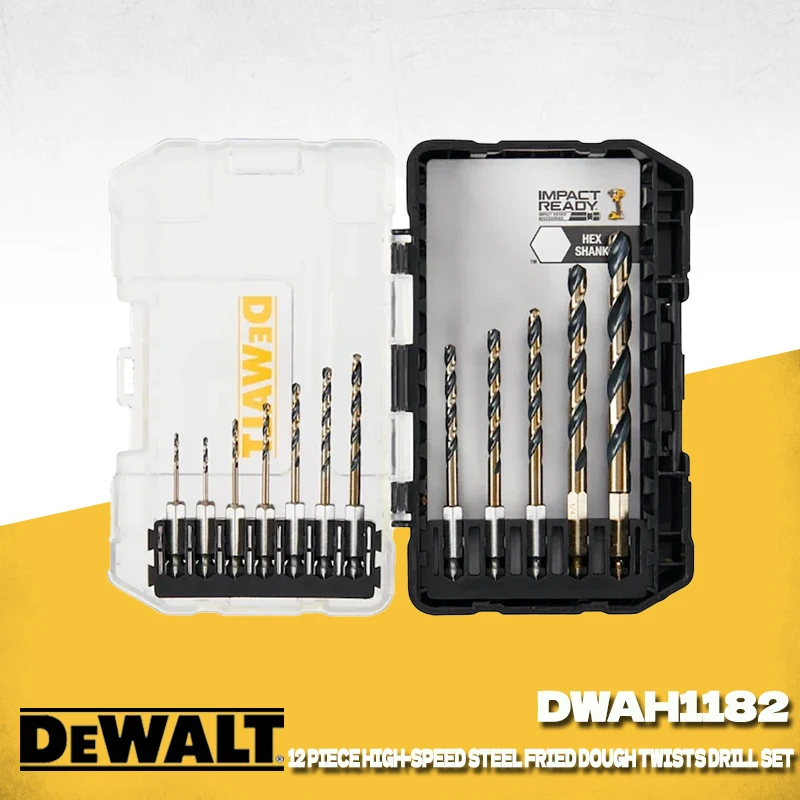 Набор сверл DEWALT DWAH1182, 12 шт., черно-золотые, ударопрочные, для металла, высокопрочные, долговечные, аксессуары для электроинструментов
Набор сверл DEWALT DWAH1182, 12 шт., черно-золотые, ударопрочные, для металла, высокопрочные, долговечные, аксессуары для электроинструментов