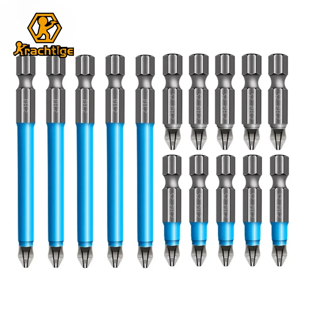 S2 Cross Non-slip Drill Bits Batch Head PH2 Magnetic Screwdriver Set Strong Wind Batch Head 25-150mm
S2 Cross Non-slip Drill Bits Batch Head PH2 Magnetic Screwdriver Set Strong Wind Batch Head 25-150mm