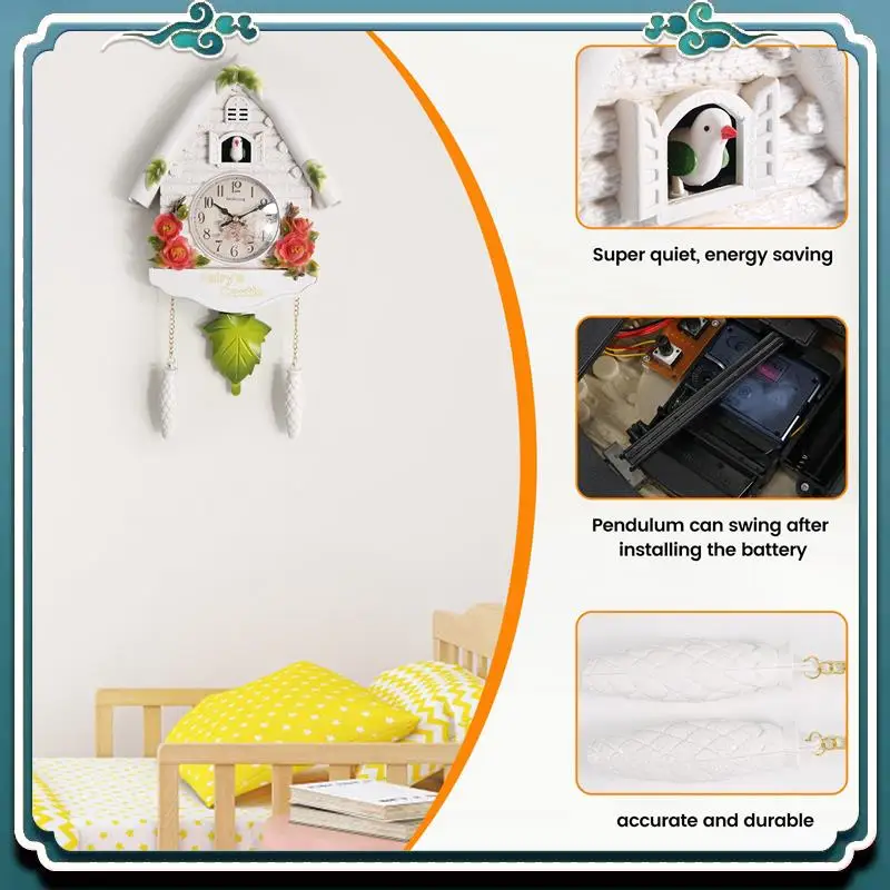 Premium Cute Bird Wall Clock Cuckoo Alarm Clock Cuckoo Clock Living Room Watch Brief Children Bedroom Decor Home Day Time Alarm
Premium Cute Bird Wall Clock Cuckoo Alarm Clock Cuckoo Clock Living Room Watch Brief Children Bedroom Decor Home Day Time Alarm