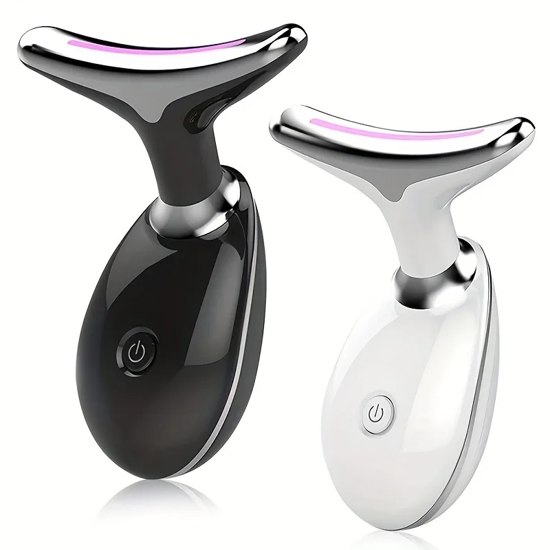 Rechargeable LED Tricolor Facial And Neck Massage Instrument Firming And Tightening Face And Neck Skin Beauty Skin Care Tool
Rechargeable LED Tricolor Facial And Neck Massage Instrument Firming And Tightening Face And Neck Skin Beauty Skin Care Tool