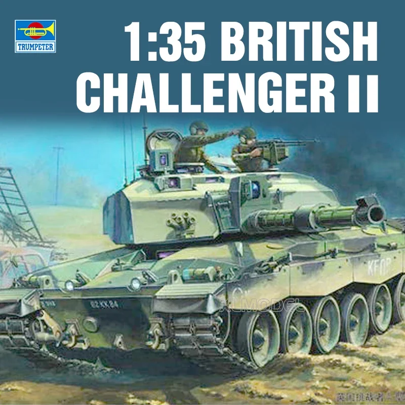 Сборная модель трубача 1/35 00308, комплект пластиковой масштабной модели главного боевого танка Британского Challenger II
Сборная модель трубача 1/35 00308, комплект пластиковой масштабной модели главного боевого танка Британского Challenger II
