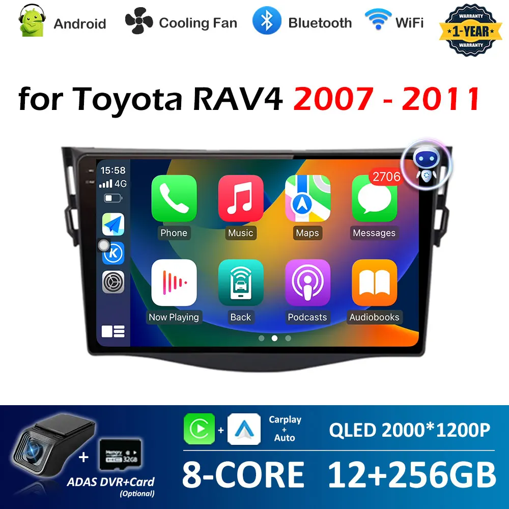 GPS Navigation DSP Stereo Car Radio for Toyota RAV4 2007 2008 2009 2010 2011 Video Player Bluetooth Intelligent System Head Unit
GPS Navigation DSP Stereo Car Radio for Toyota RAV4 2007 2008 2009 2010 2011 Video Player Bluetooth Intelligent System Head Unit