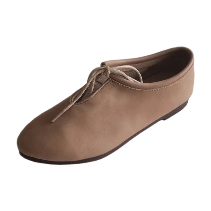 Soft Bottom Women Flats Genuine Leather Mother Shoes Lace Up Round Toe Classics Retro Comfortable drive Casual shoes for women
Soft Bottom Women Flats Genuine Leather Mother Shoes Lace Up Round Toe Classics Retro Comfortable drive Casual shoes for women