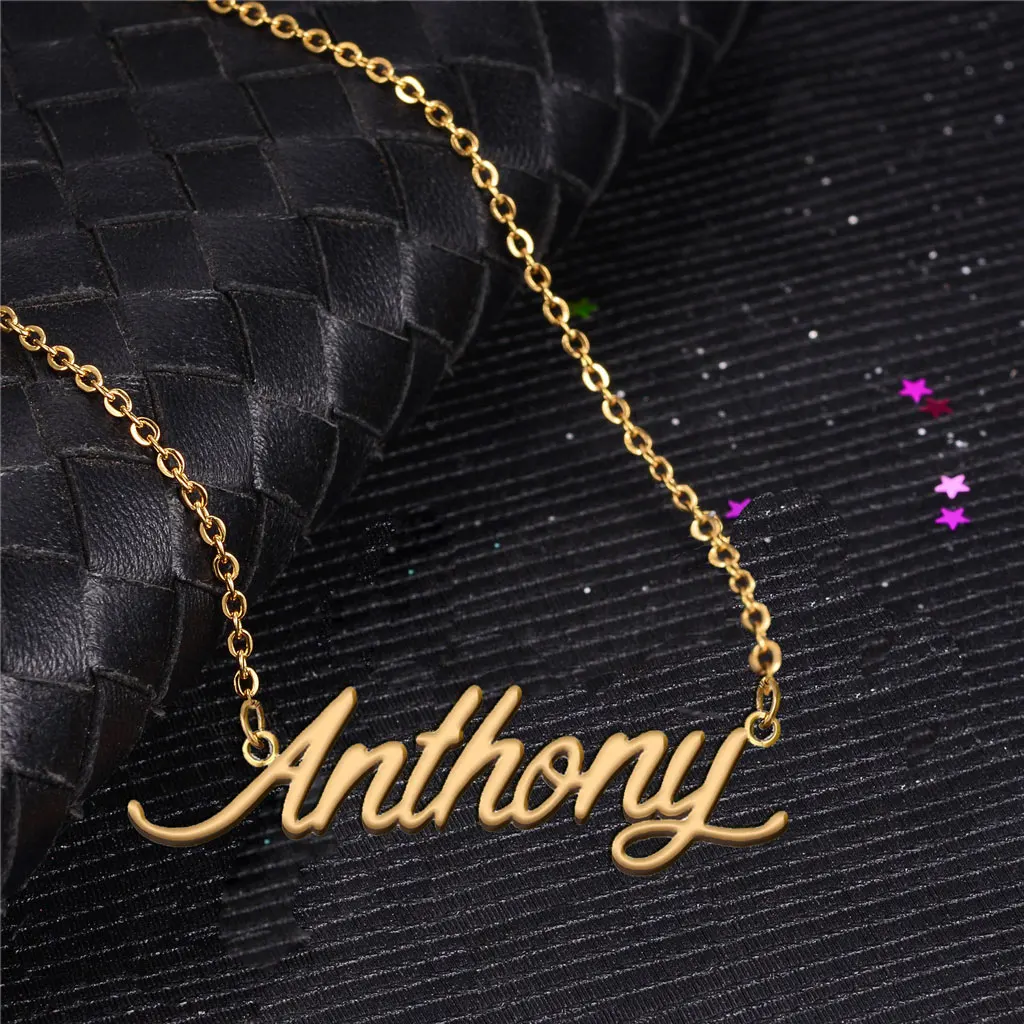 Anthony Name Necklace Personalised Gold Plated for Women Lightweight Nameplate Stainless Steel Daily Wear for Mom Birthday Gift
Anthony Name Necklace Personalised Gold Plated for Women Lightweight Nameplate Stainless Steel Daily Wear for Mom Birthday Gift