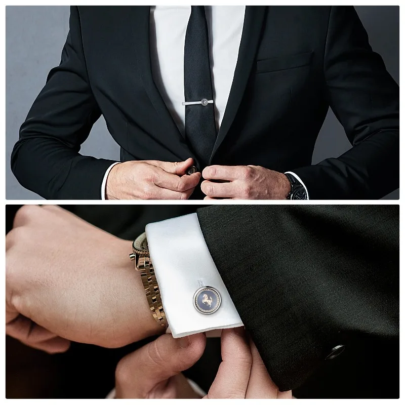 Men's Casual Cufflinks Tie Clip Set Round Horse Cufflinks Tie Clip Checkerboard Cufflinks Tie Clip
Men's Casual Cufflinks Tie Clip Set Round Horse Cufflinks Tie Clip Checkerboard Cufflinks Tie Clip
