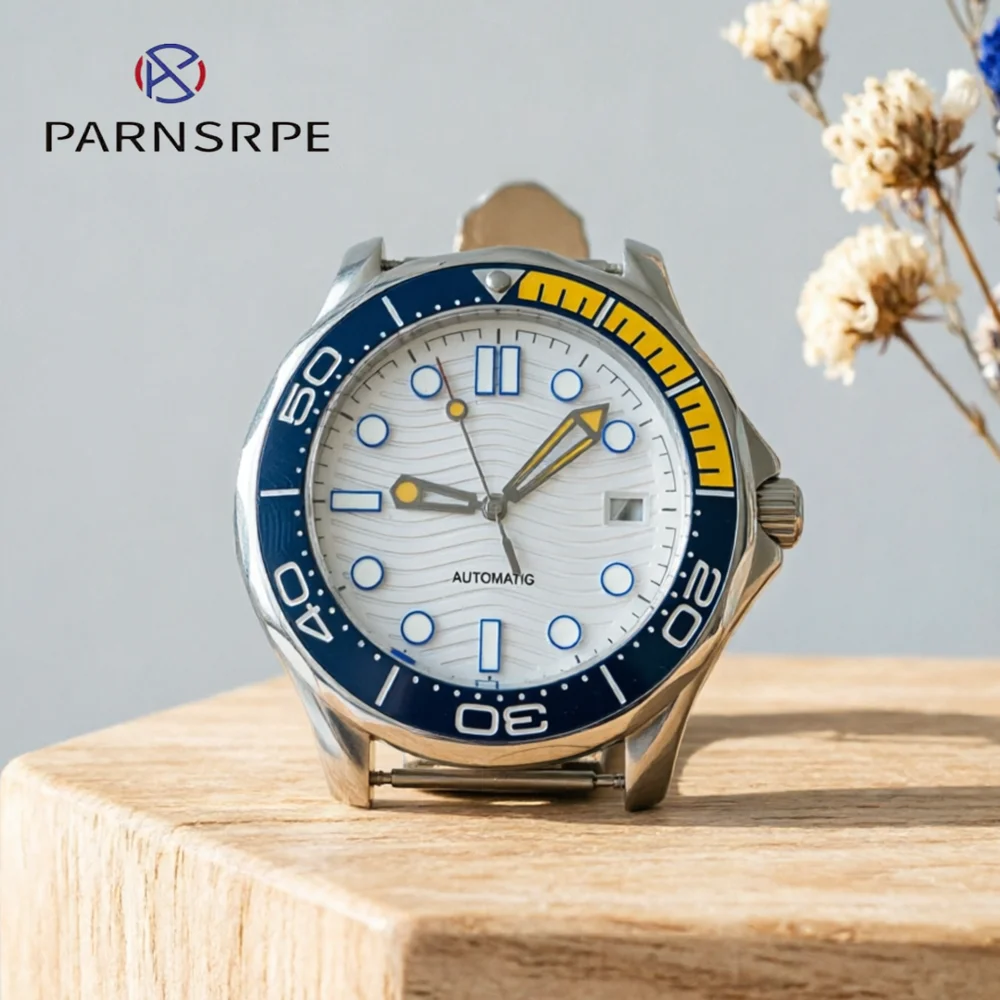 41mm watch 316L stainless steel sapphire glass case fit 31mm dial and NH35/36 movement Transparent Case back Luminous Dial Hands
41mm watch 316L stainless steel sapphire glass case fit 31mm dial and NH35/36 movement Transparent Case back Luminous Dial Hands