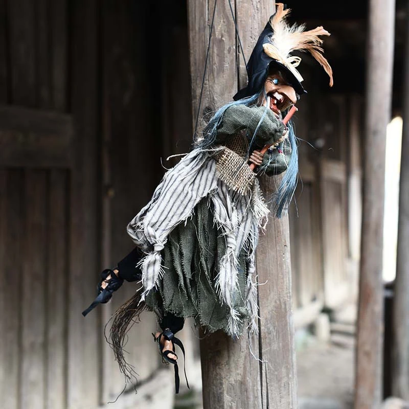 Witch Halloween Decoration with Sound Glowing Eyes Hanging Ghost Props for Outdoor Yard Haunted House Party Decor
Witch Halloween Decoration with Sound Glowing Eyes Hanging Ghost Props for Outdoor Yard Haunted House Party Decor
