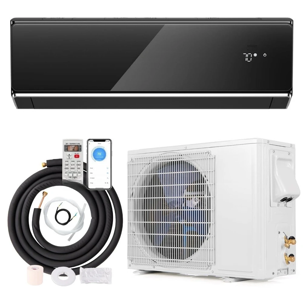 Wifi Enabled Mini Split Air Conditioner & Heater 12000 BTU 22 SEER2 208-230V Inverter 750 Sq Cooling Customized AC Unit
Wifi Enabled Mini Split Air Conditioner & Heater 12000 BTU 22 SEER2 208-230V Inverter 750 Sq Cooling Customized AC Unit