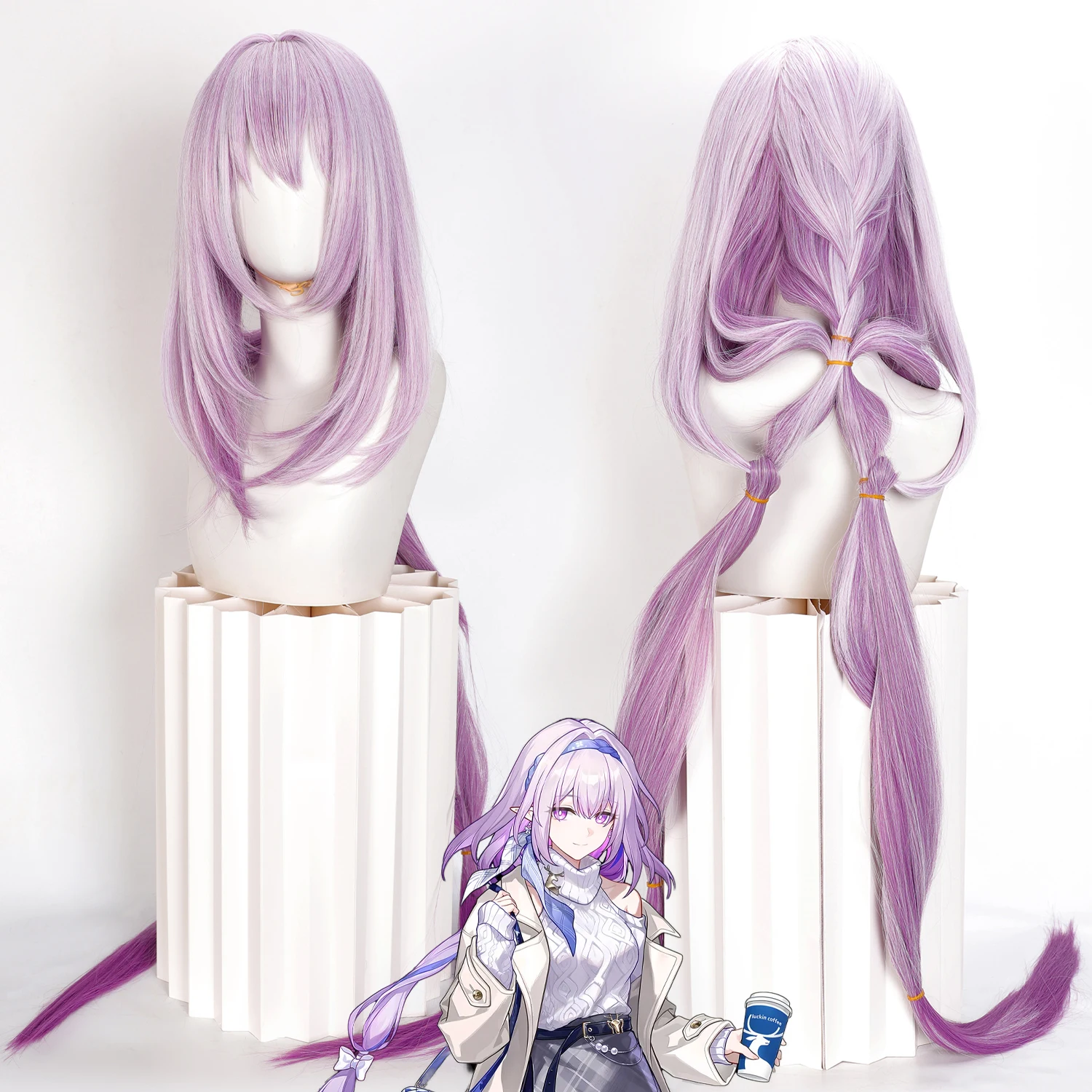 Cosplay Wig Honkai Star Rail Anime Wig Castorice Ombre Pink -Purple Long Low Ponytail Synthetic Simulation Scalp Wig
Cosplay Wig Honkai Star Rail Anime Wig Castorice Ombre Pink -Purple Long Low Ponytail Synthetic Simulation Scalp Wig