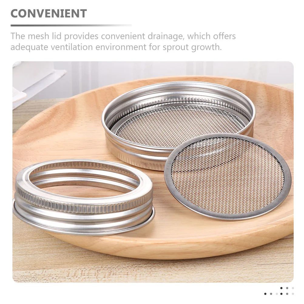 5pcs StainlessSteel Germination Screen Sprouting Jar Kit Lids Silver MasonJars FoodGrade Durable
5pcs StainlessSteel Germination Screen Sprouting Jar Kit Lids Silver MasonJars FoodGrade Durable