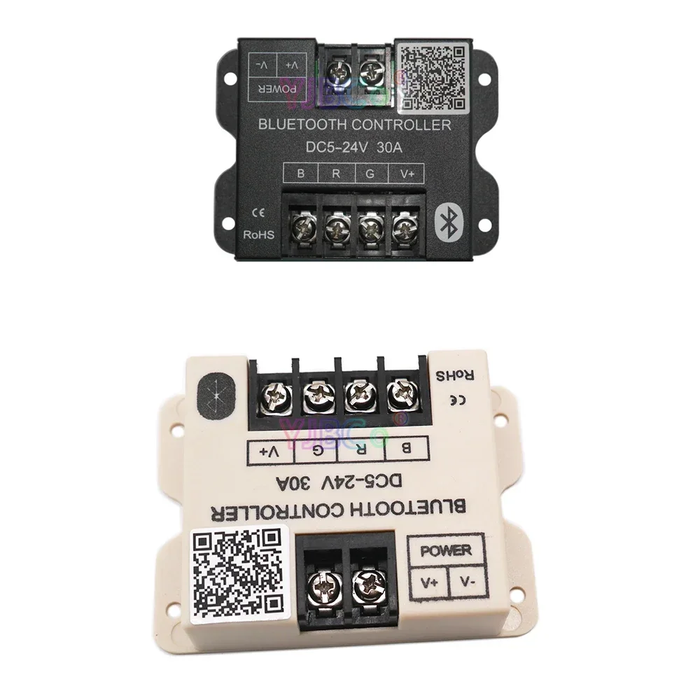 Bluetooth RGB LED Strip Controller DC 5V-24V 12V 30A LED Dimmer switch for RGB Lamp Tape Lighting by Android / IOS Smartphone;
Bluetooth RGB LED Strip Controller DC 5V-24V 12V 30A LED Dimmer switch for RGB Lamp Tape Lighting by Android / IOS Smartphone;