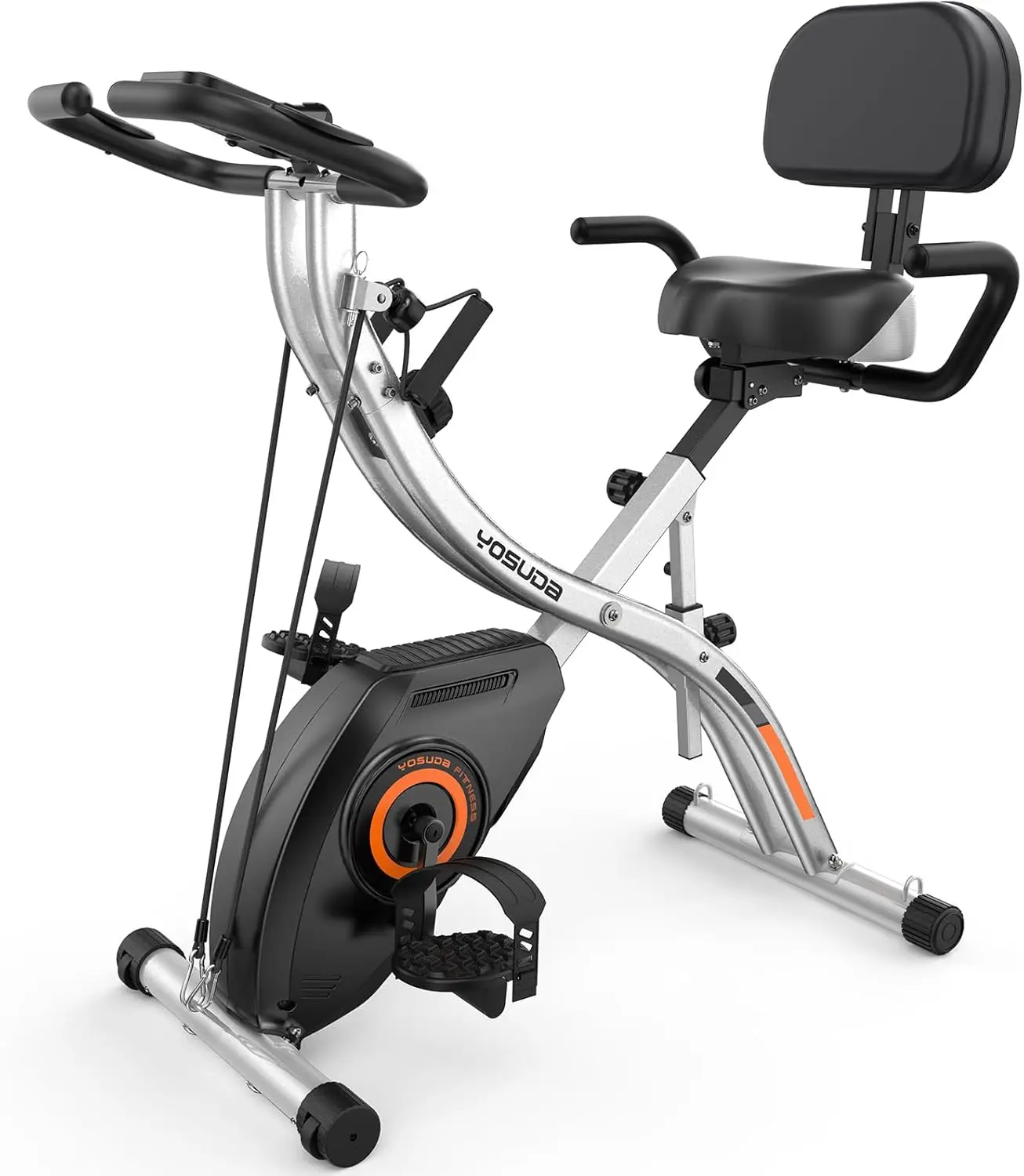 Home Gym Workout Folding Exercise Bike, Metal Material, Silver Color, Foldable Design for Space - Saving
Home Gym Workout Folding Exercise Bike, Metal Material, Silver Color, Foldable Design for Space - Saving