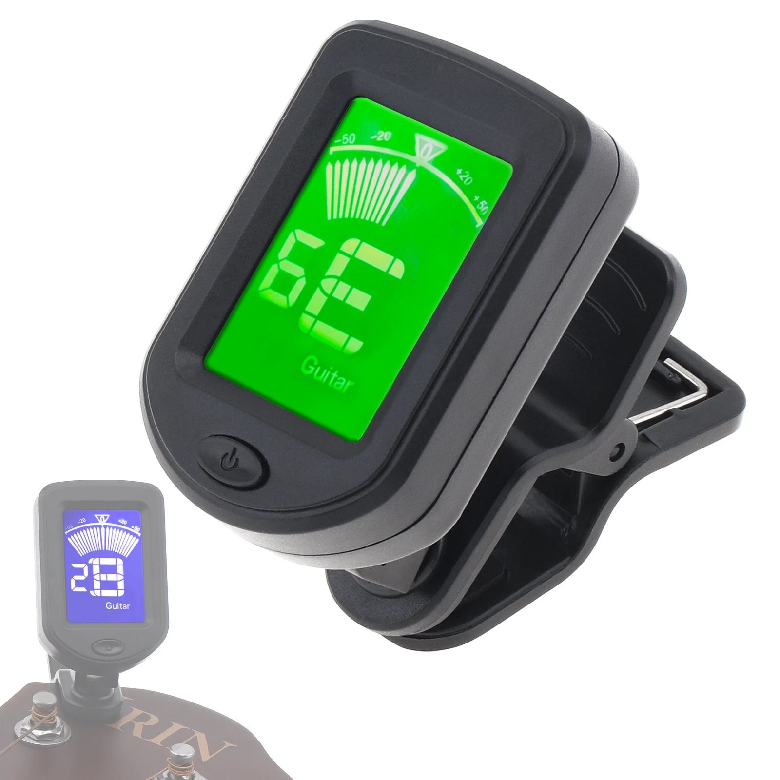 Portable Clip On Guitar Tuner for Guitar / Bass / Violin / Ukulele / Chromatic, Universal Digital Tuner
Portable Clip On Guitar Tuner for Guitar / Bass / Violin / Ukulele / Chromatic, Universal Digital Tuner