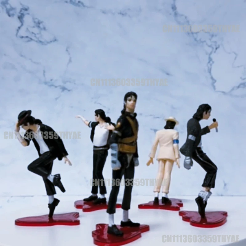 5 Pcs/Set 10.5-11.5cm Michael Jackson Figure Anime Periphery Moonwalk Cool Model Desktop Ornaments Dancer Gifts Toys
5 Pcs/Set 10.5-11.5cm Michael Jackson Figure Anime Periphery Moonwalk Cool Model Desktop Ornaments Dancer Gifts Toys