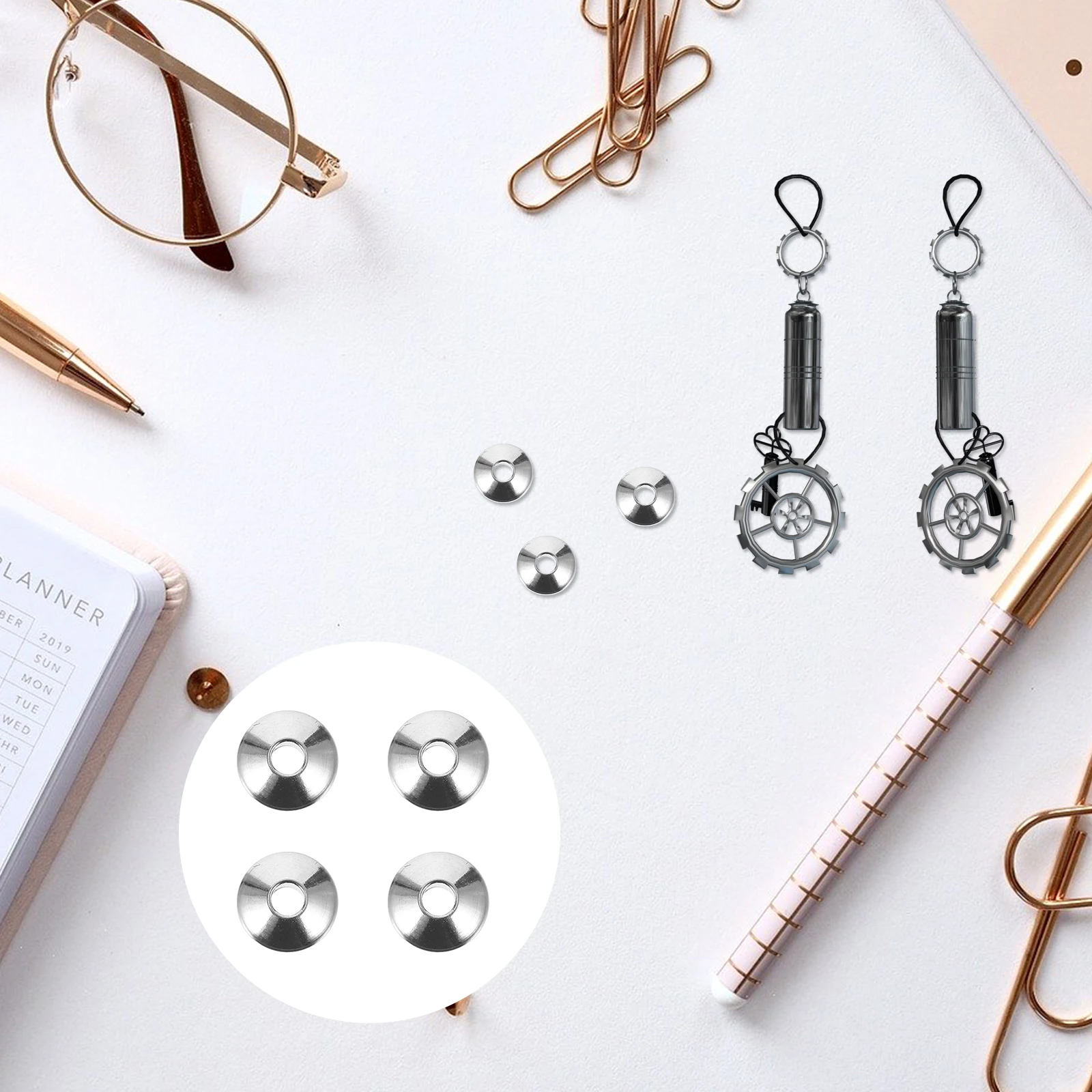 1 set Steel Spacer Beads for DIY Diy Jewelry Accessories Necklace Earring Bracelet Metal Jewelry Making Accessories 
1 set Steel Spacer Beads for DIY Diy Jewelry Accessories Necklace Earring Bracelet Metal Jewelry Making Accessories