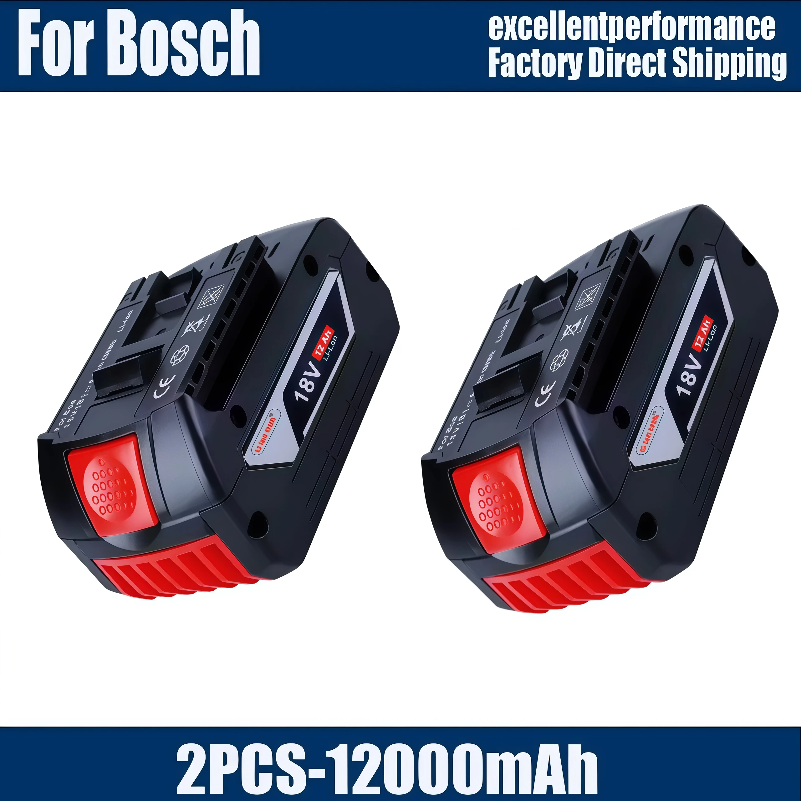 18V Bosch 100% original battery, 8V and 6000mAh backup batteries, Draadloze professional system, BAT609 BAT618 GBA18V80 tool
18V Bosch 100% original battery, 8V and 6000mAh backup batteries, Draadloze professional system, BAT609 BAT618 GBA18V80 tool
