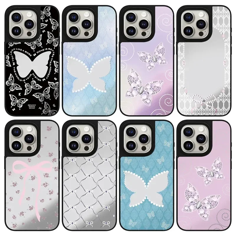 Butterfly Bowknot Mirror iPhone 12 13 14 15 16 Pro Max Case - Protective iPhone Case with MagSafe for IPhone 16 Pro Max
Butterfly Bowknot Mirror iPhone 12 13 14 15 16 Pro Max Case - Protective iPhone Case with MagSafe for IPhone 16 Pro Max