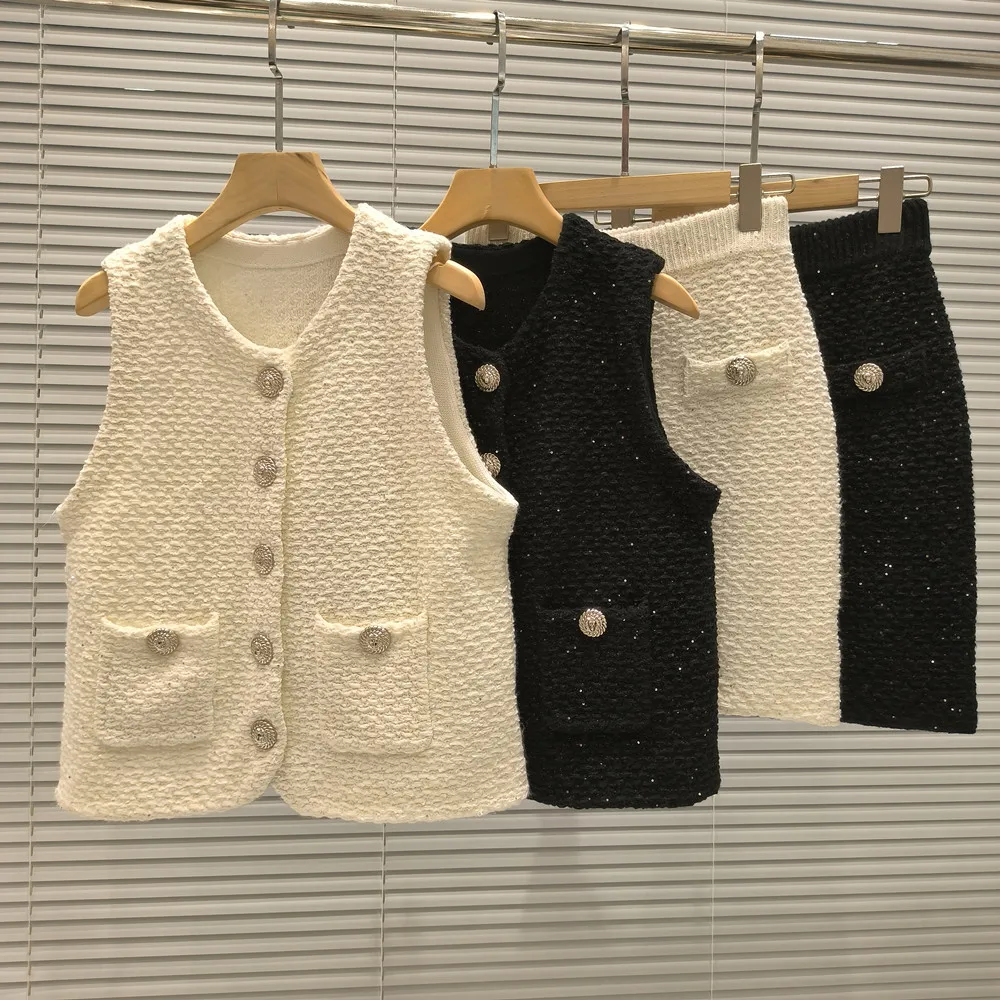 High-End Paris B Faion ature Heavy Embellied Houtooth Gold Button Svel Top Vest f Skirt Women's Clothing
High-End Paris B Faion ature Heavy Embellied Houtooth Gold Button Svel Top Vest f Skirt Women's Clothing