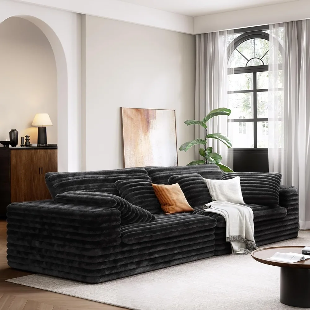 112" Modular Sectional Sofa Couch for Living Room, Oversized Love Seat Couches, No Assembly, Plush Corduroy Living Room Sofa
112" Modular Sectional Sofa Couch for Living Room, Oversized Love Seat Couches, No Assembly, Plush Corduroy Living Room Sofa