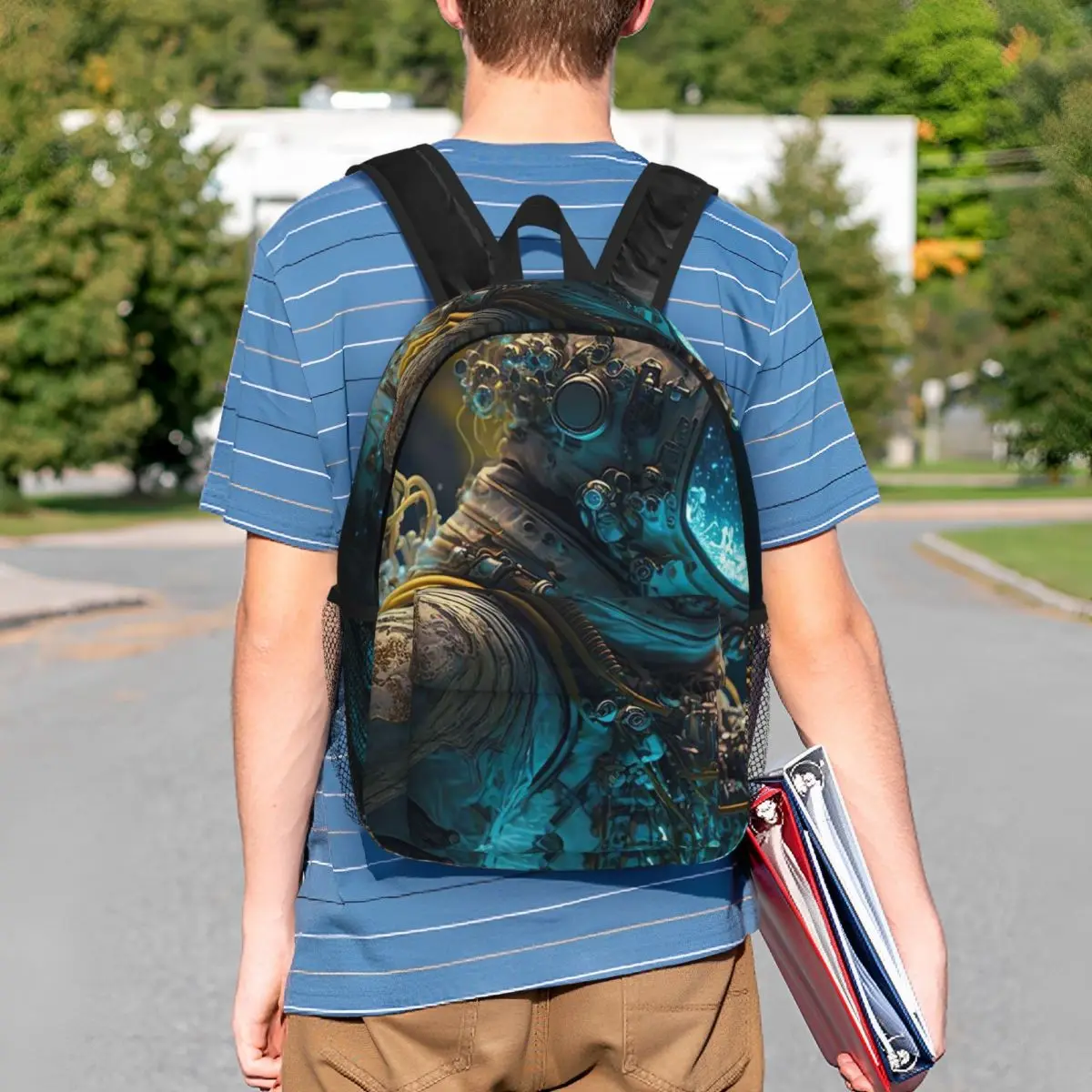 Futuristic Astronaut Glowing Blue Backpack Student BookBag Kids School Bag Computer Shoulder Bags for Boys Girls
Futuristic Astronaut Glowing Blue Backpack Student BookBag Kids School Bag Computer Shoulder Bags for Boys Girls