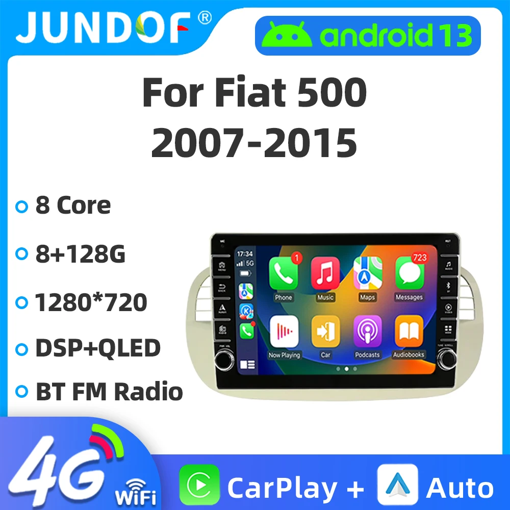 Jundof 9'' 2Din Car Radio For FIAT 500 2007-2015 Multimedia Video Player GPS WIFI Carplay Android Auto Bluetooth DSP Car Stereo
Jundof 9'' 2Din Car Radio For FIAT 500 2007-2015 Multimedia Video Player GPS WIFI Carplay Android Auto Bluetooth DSP Car Stereo