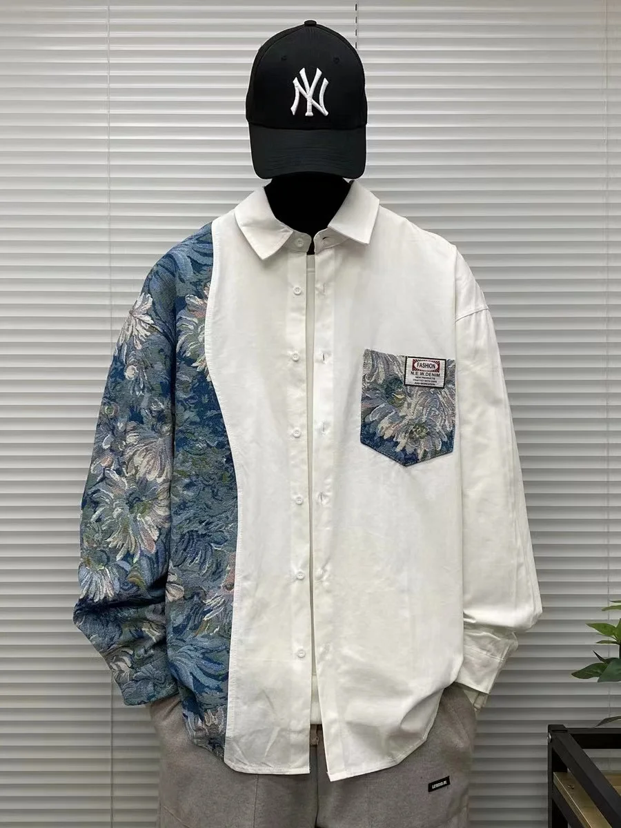 Свободная мужская длинная све irt plus Size 300 Pou в стиле пэчворк, повседневная верхняя одежда Faion, весна-осень, высокое качество, толстые люди
Свободная мужская длинная све irt plus Size 300 Pou в стиле пэчворк, повседневная верхняя одежда Faion, весна-осень, высокое качество, толстые люди