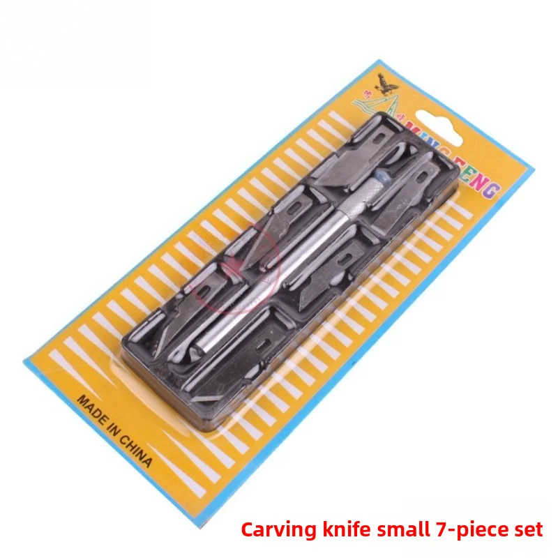 Small 7-piece carving tool set, mini blade replacement hand carving supplies, handmade craft matching tools, durable and sturdy
Small 7-piece carving tool set, mini blade replacement hand carving supplies, handmade craft matching tools, durable and sturdy