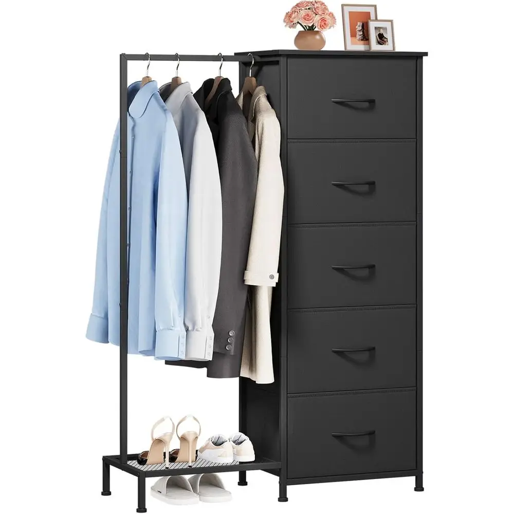 Drer with Hanging Rack, 5 Ders Small Closet or Bedroom, Reversible Drer with Clothes Rack, Kids Drers or Bedroom Chest o Ders
Drer with Hanging Rack, 5 Ders Small Closet or Bedroom, Reversible Drer with Clothes Rack, Kids Drers or Bedroom Chest o Ders
