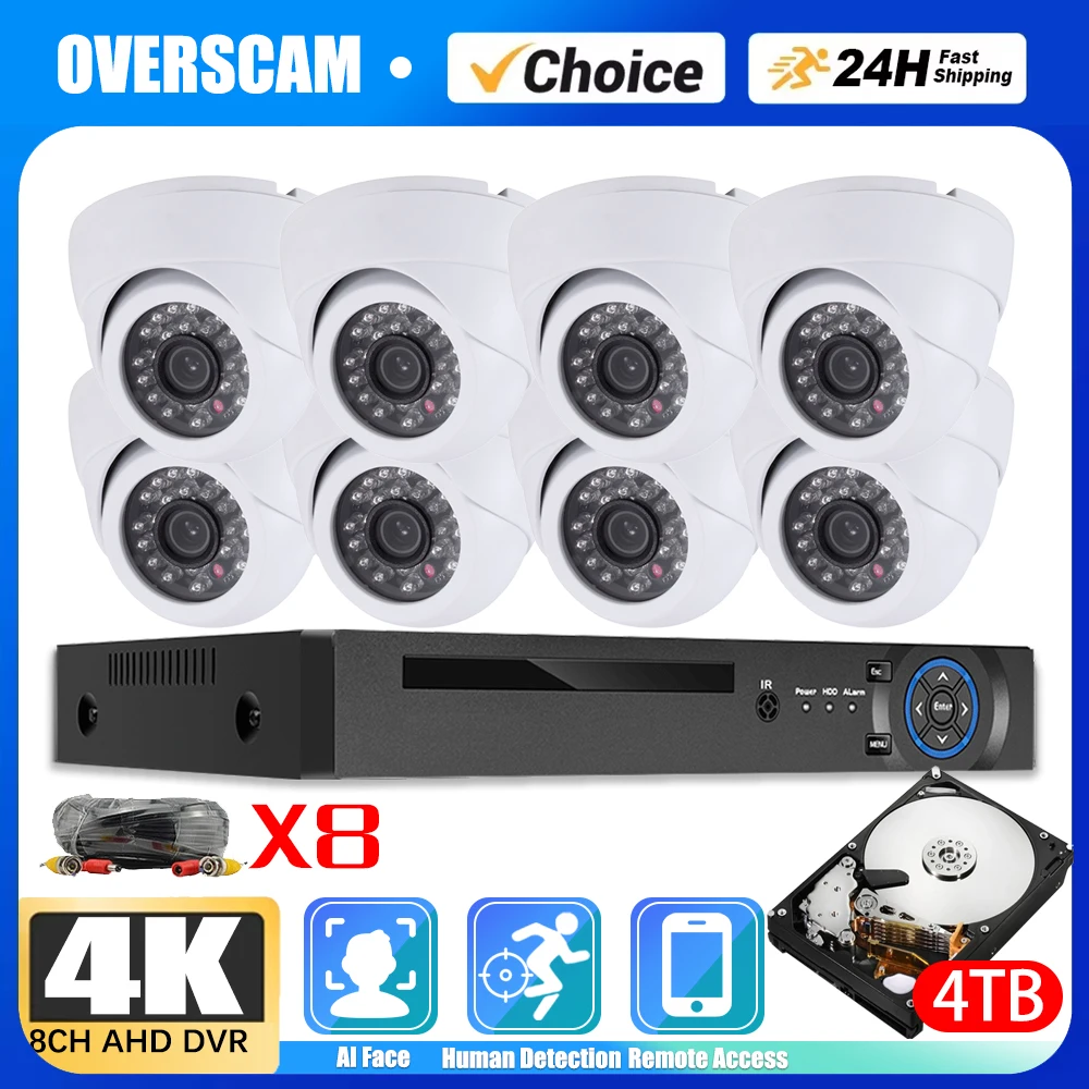CCTV Face AHD Camera Security System Kit 8CH DVR Set Outdoor Street 8MP BNC Bullet Camera Video Video Surveillance Kit XMEYE 4CH
CCTV Face AHD Camera Security System Kit 8CH DVR Set Outdoor Street 8MP BNC Bullet Camera Video Video Surveillance Kit XMEYE 4CH