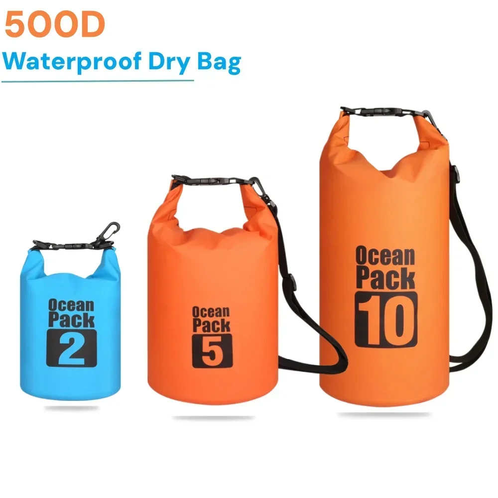 Dry Bag Waterproof 500D, Roll Top Floating Dry Sack for Kayaking Boating Rafting Beach, Outdoor Camping Swimming Gear Storage
Dry Bag Waterproof 500D, Roll Top Floating Dry Sack for Kayaking Boating Rafting Beach, Outdoor Camping Swimming Gear Storage