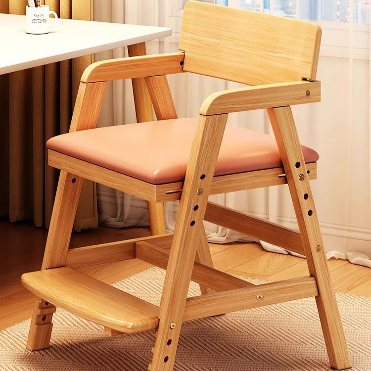 Solid wood children's learning chair can be lifted and adjusted backrest seat
Solid wood children's learning chair can be lifted and adjusted backrest seat