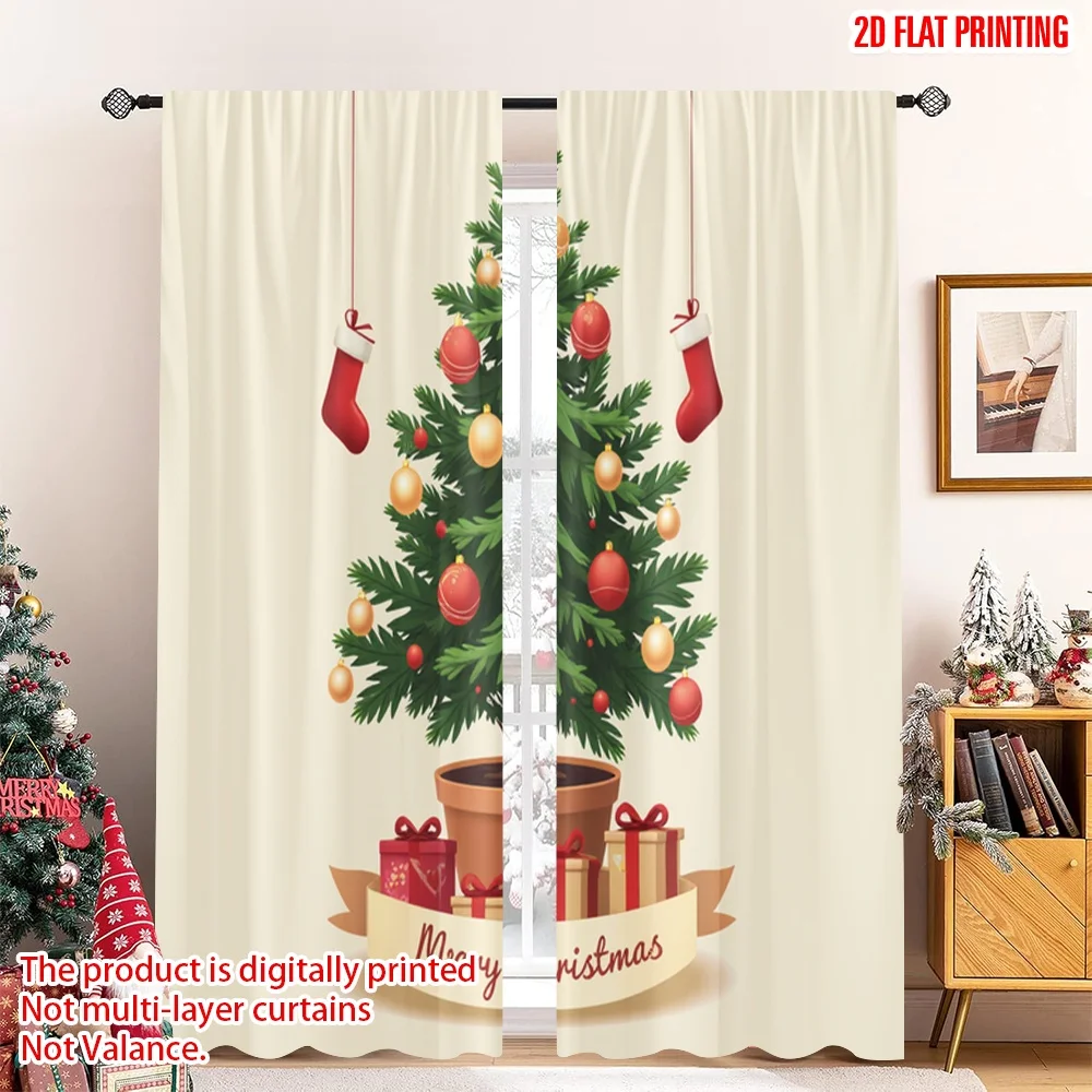 2pcs 2D flat printing Merry Christmas Popular Curtains Christmas Tree Ornaments Stockings Gifts 100% Polyester Without
2pcs 2D flat printing Merry Christmas Popular Curtains Christmas Tree Ornaments Stockings Gifts 100% Polyester Without
