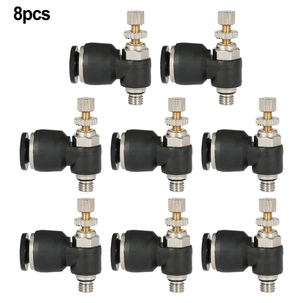 8 Pneumatic Push-On Accessories 8 Airflow Rate Control Valve Connectors Interface 1 For Caliber 6mm, Interface 2 For Caliber 5mm
8 Pneumatic Push-On Accessories 8 Airflow Rate Control Valve Connectors Interface 1 For Caliber 6mm, Interface 2 For Caliber 5mm
