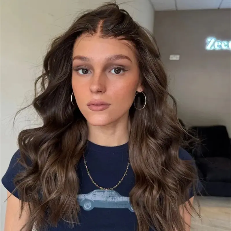 Свободные темные брюнетки, коричневые натуральные кружевные передние парики для женщин, 100% настоящие человеческие волосы, бесклеевые, предварительно выщипанные, бразильские волосы
Свободные темные брюнетки, коричневые натуральные кружевные передние парики для женщин, 100% настоящие человеческие волосы, бесклеевые, предварительно выщипанные, бразильские волосы