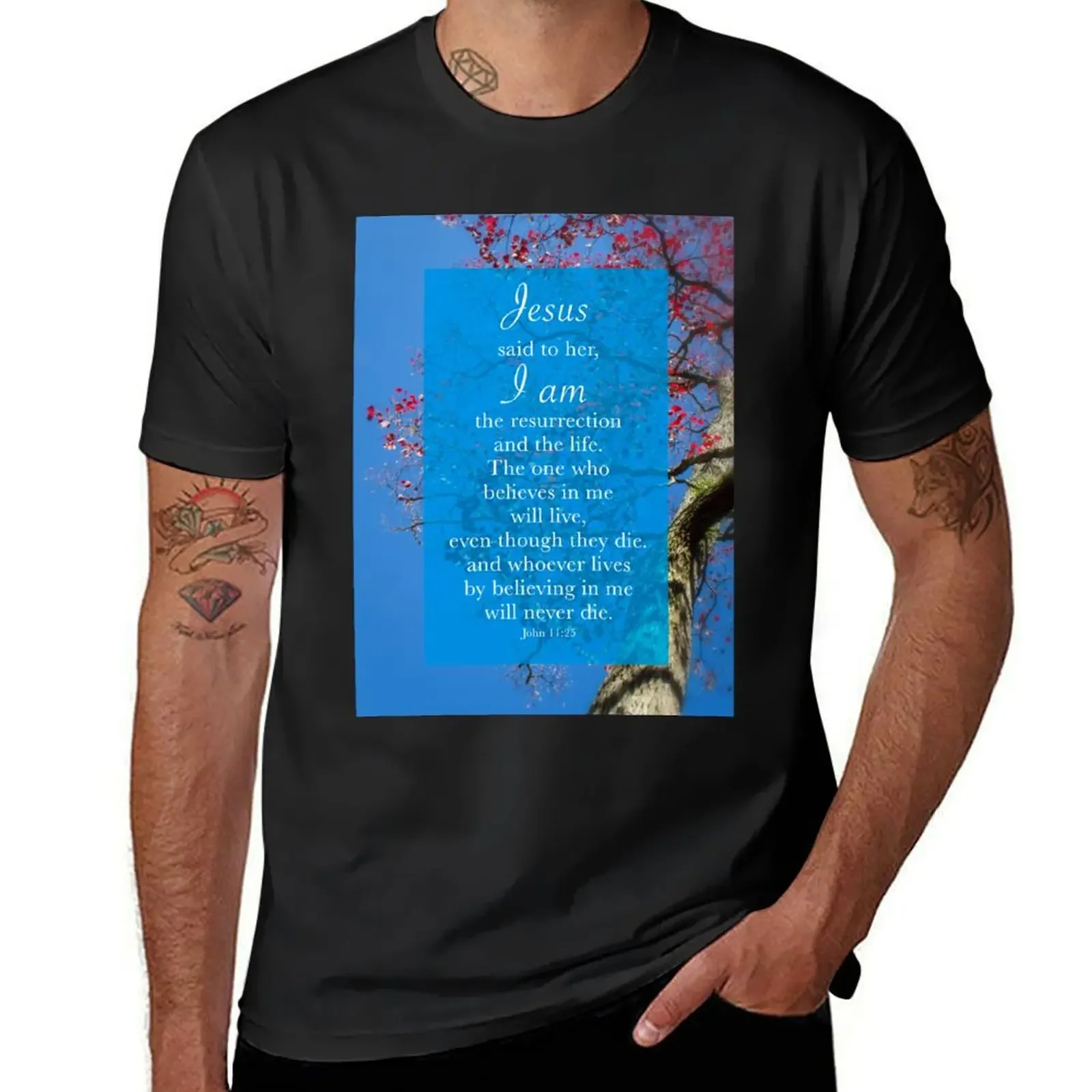I am the resurrection and the life T-Shirt cheap stuff boys whites mens graphic t-shirts
I am the resurrection and the life T-Shirt cheap stuff boys whites mens graphic t-shirts