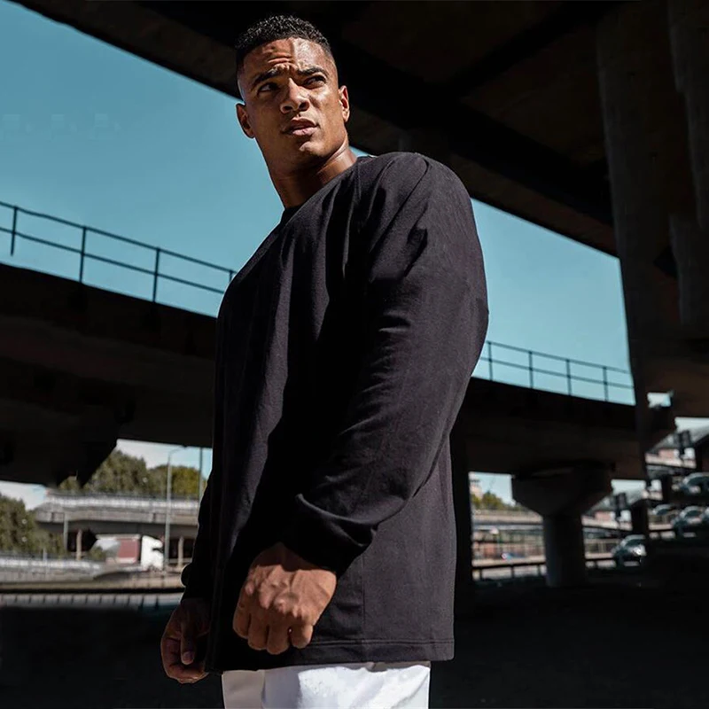 Men's Oversized T Shirts Dropped Shoulder Long Sleeve Tops Tees Autumn Fashion Korean Style Loose T-shirt Male Cotton Tshirt
Men's Oversized T Shirts Dropped Shoulder Long Sleeve Tops Tees Autumn Fashion Korean Style Loose T-shirt Male Cotton Tshirt