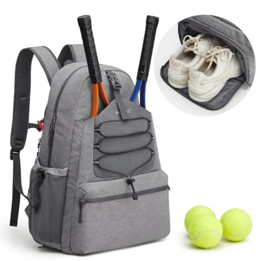 Tennis Bag Tennis Backpack for Women Men Large Pickleball Bag Holds 4 Rackets with Shoe Compartment
Tennis Bag Tennis Backpack for Women Men Large Pickleball Bag Holds 4 Rackets with Shoe Compartment